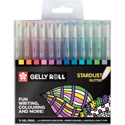 Sakura poxpgbsta12 Gelly Roll Stardust sada 12 třpytivých barev