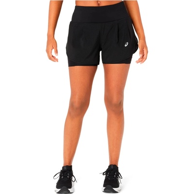 ASICS Дамски шорти за бягане Asics Women's Road 2-in-1 3, 5'' Short Running shorts - Performance Black / Performance Black (112-2894-0212)