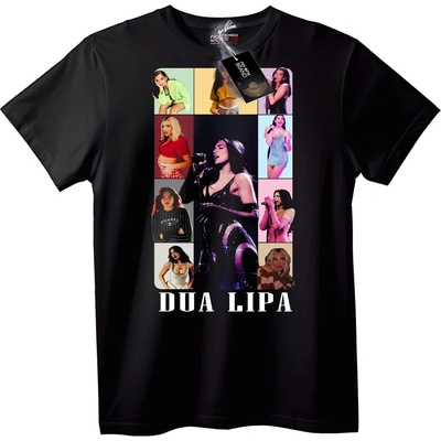 NOONEBRAND Тениска Колаж на Dua Lipa - 2XL, Black