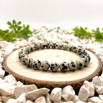 Certom Minerální náramek dalmatinský jaspis – radost a hravost 0204