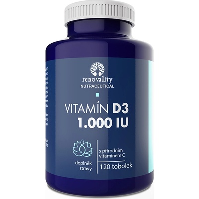 Renovality Vitamín D3 1.000 IU 120 kapsúl