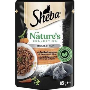 Sheba Natures Collection Turkey пълноценен пауч за котки с пуешко в желе 85gr