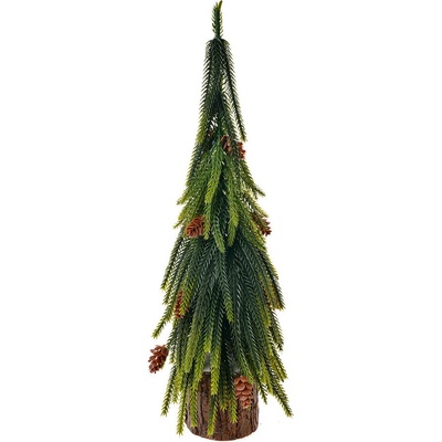 Vánoční dekorace jehličnatý stromek se šiškami 12*12*38 cm Clayre & Eef