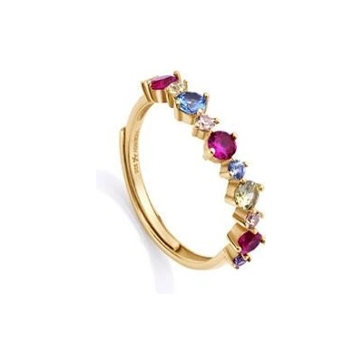 Viceroy pozlacený prsten s barevnými zirkony 13098A01