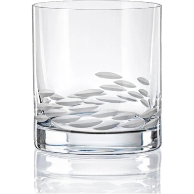 Crystalex sklenice na whisky Barline matný brus 4 x 280 ml