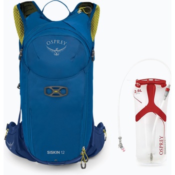 Osprey Мъжка велосипедна раница Osprey Siskin 12 l с мека бутилка 2, 5 l postal синя