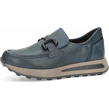 ETIMEĒ dámské kožené mokasíny tmavomodré