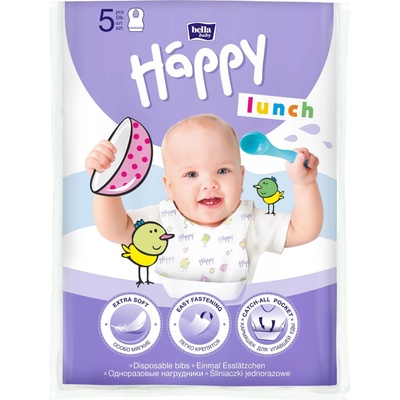 Bella Baby Happy Lunch podbradníček jednorazový 5 ks