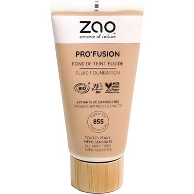 ZAO Pro'fusion Fluid Foundation make-up 855 med ium Tan 30 ml