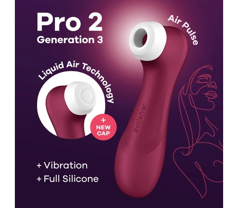 Satisfyer Pro 2 Generation 3 vínový