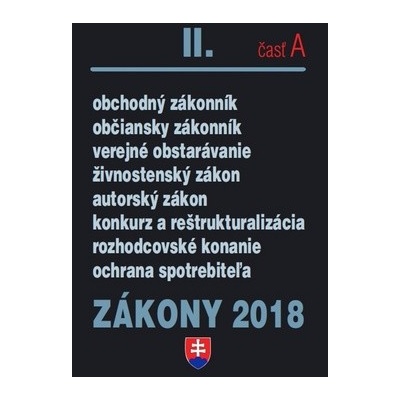 Zákony 2018 II. časť A
