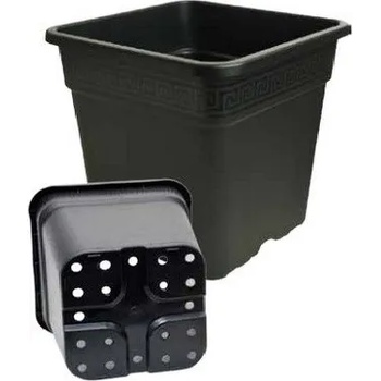 Image 1 of Квадратна черна саксия 18L - 31x31cm