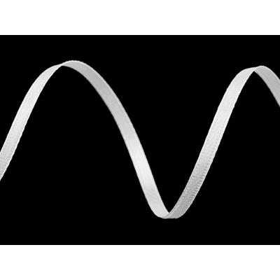 Atlasová stuha šíře 3 mm Varianta: 01 bílá, Balení: 30 m