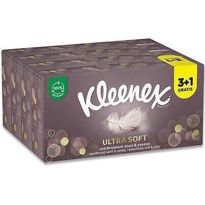Kleenex Ultra Solft Box 3-vrstvé 4 x 64 ks – Zboží Dáma