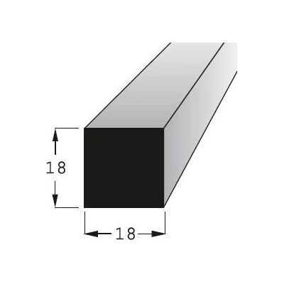 Hranolek dub 18x18mm, délka 240cm, nastavovaný