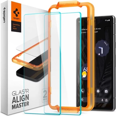 Spigen Glass Align Master Clear 2-БРОЯ защитено стъкло Google Pixel 7a (AGL05968)