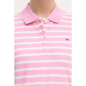 Tommy Hilfiger Тениска с яка дамска с памук (WW0WW43224) - answear - 97,77 лв