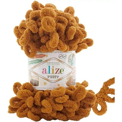 Alize Puffy 775 - tmavá hořčice