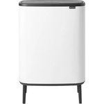 Brabantia Кош за отпадъци с докосване BO HI 2 x 30л, бял, Brabantia (BRAB130601)