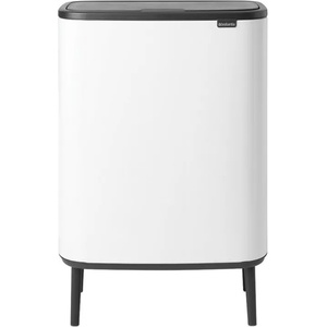 Brabantia Кош за отпадъци с докосване BO HI 2 x 30л, бял, Brabantia (BRAB130601)
