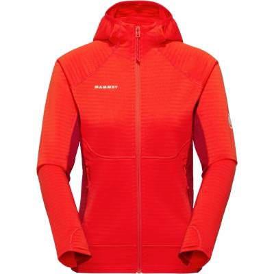 Mammut Дамско поларено яке Mammut Women's Taiss ML Hooded Jacket Fleece jacket - Mammut Red / Dark Mammut Red (105-7123-0314)