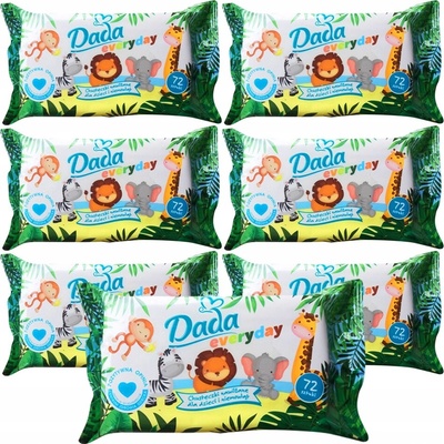 Dada dětské vlhčené ubrousky Everyday 7 x 72 ks – Zboží Dáma