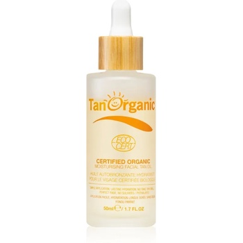 TanOrganic The Skincare Tan автобронзиращо масло за лице цвят Light Bronze 50ml