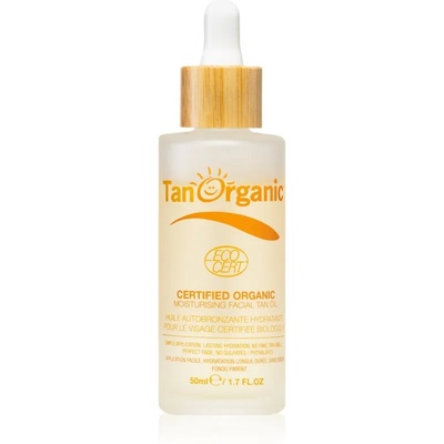 TanOrganic The Skincare Tan автобронзиращо масло за лице цвят Light Bronze 50ml