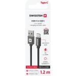 SWISSTEN Textile USB / USB-C 1, 2 m Цвят: черен