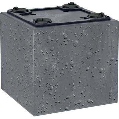 Prosperplast Kvetináč SIERRA SQUARE beton effect 38,5 cm antracit