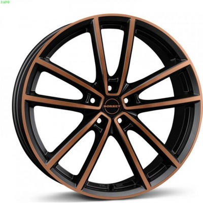 Borbet W 8x19 5x112 ET48 black copper polished matt