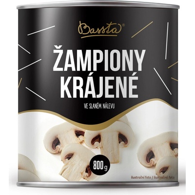 Bassta Žampiony krájené ve slaném nálevu 290 g – Zbozi.Blesk.cz
