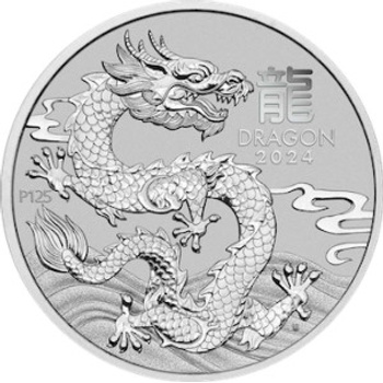 The Perth Mint Lunární série III. Rok draka platinová mince 2024 1 oz