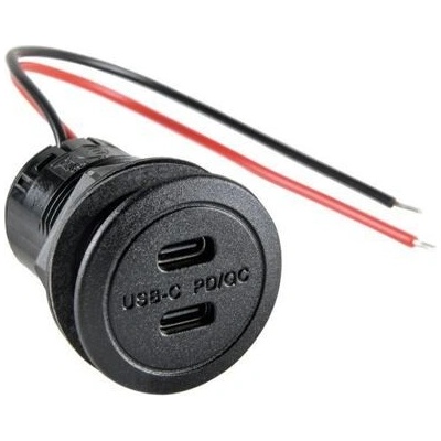 Pro Car 2 x USB-C 12/24 V DC s měničem napětí 324/012
