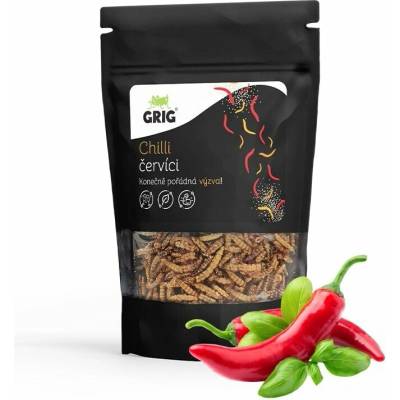 Grig Sušení červíci s příchutí chilli 20g