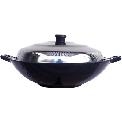 Home Cook Wok liatinový pokrievka nerez 36 cm