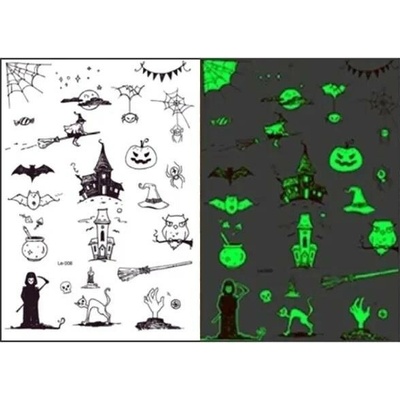 Glow Tattoo svítící nalepovací tetování Halloween