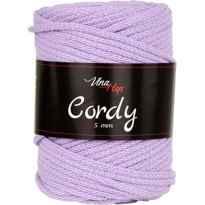 Vlna-hep Cordy šňůry 5mm - 8051 světle fialová