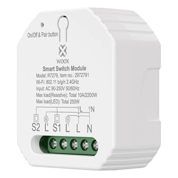 WOOX Smart Home Switch - R7279 (IP20, 2300W, 240V, 30m обхват) (R7279)