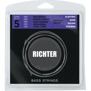 Richter Electric Bass Strings Ion Coated 5-String Medium 45-130