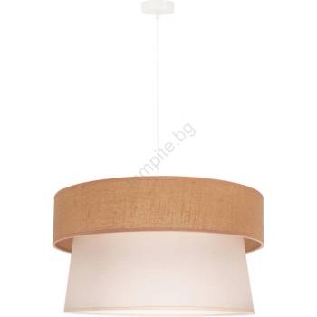 Duolla - Пендел ETNIC 1xE27/40W/230V Ø 45 см кремав/бежов (DU81068)