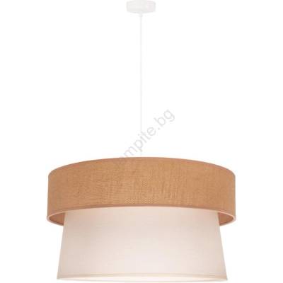 Duolla - Пендел ETNIC 1xE27/40W/230V Ø 45 см кремав/бежов (DU81068)