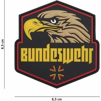 101INC nášivka BUNDESWEHR plastová velcro FAREBNÁ