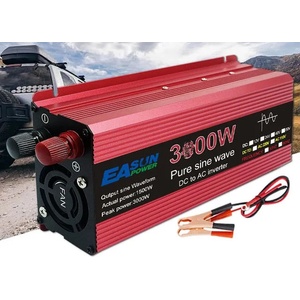  Инвертор . easun, Соларен автомобилен инвертор с чиста синусоида 3300w, dc 12v към ac 220v