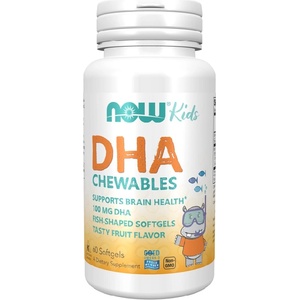 NOW NOW DHA Kids Chewable 100mg, 60 Softgels