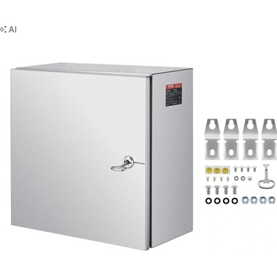 VEVOR elektrická krabička 12x12x8" IP66 z nerezové oceli