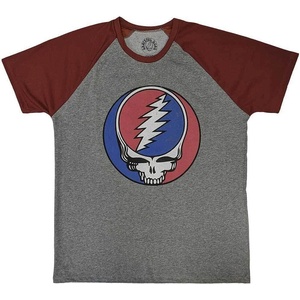 The Grateful Dead Steal Your Face Classic Grey & Red M Риза (GRATERL05MGR02)