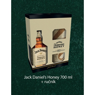 Jack Daniel's Honey 35% 0,7 l (dárkové balení ručník)