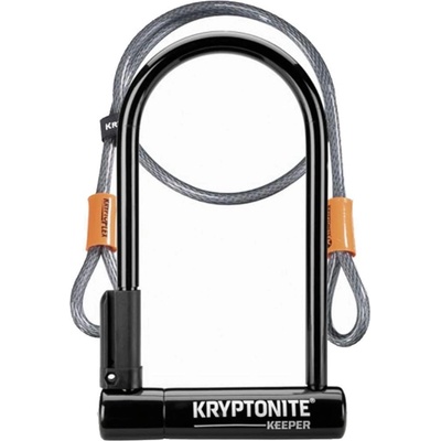 Kryptonite Keeper U-Lock with 4 foot Kryptoflex cable - Black
