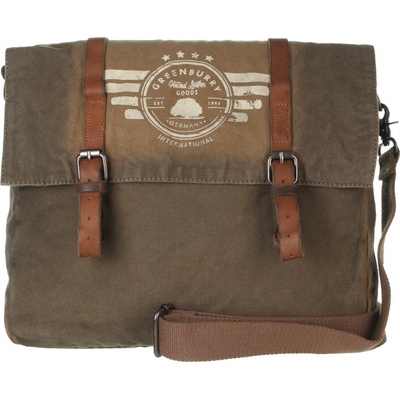 Greenburry plátěná messenger taška 5901-30 khaki
